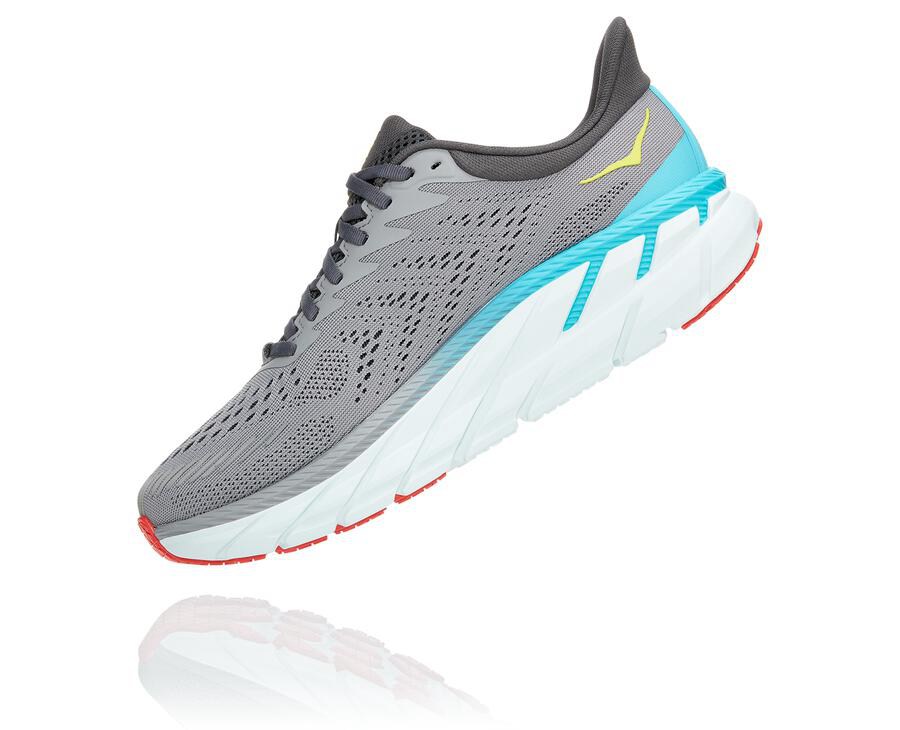 Zapatillas Running Hoka One One Hombre - Clifton 7 - Gris - AMS986351